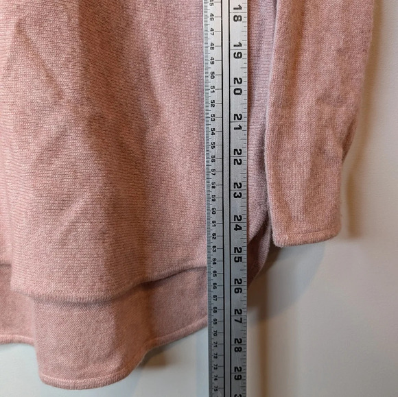 Cashmere Charter Club Luxury XS Pink Boat Neck  100% Cashmere Sweater Tunic - Picture 10 of 11